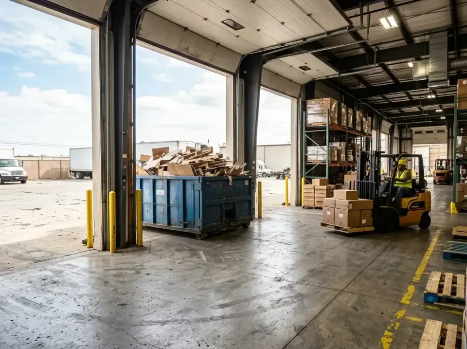 warehouse-inventory-clearout-e-007 — completed project, Roll-Off Dumpster Rental Services in United States
